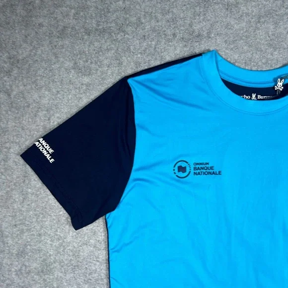 NWT Psycho Bunny T Shirt Women's large Blue Volunteer Tennis Canada jersey - Picture 10 of 16